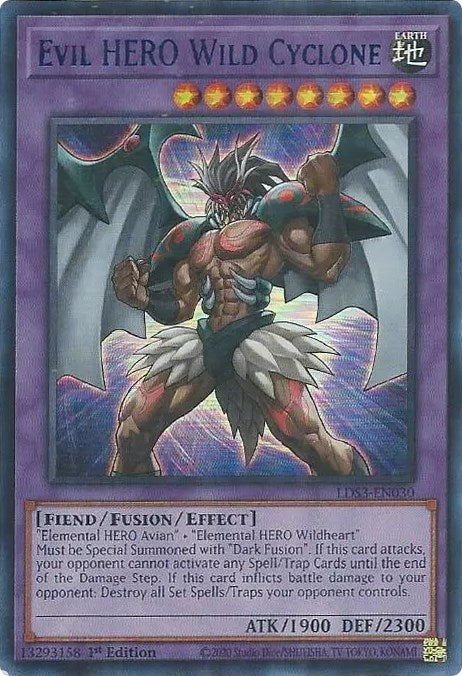 Image for Evil HERO Wild Cyclone (Blue) (LDS3-EN030) (LDS3) - YuGiOh