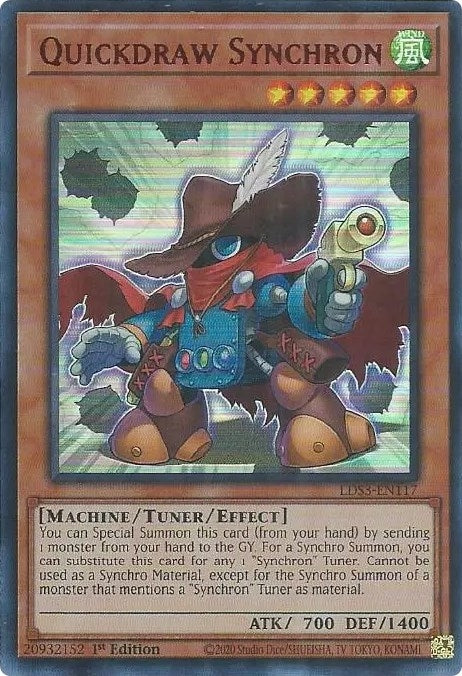Image for Quickdraw Synchron (Red) (LDS3-EN117) (LDS3) - YuGiOh