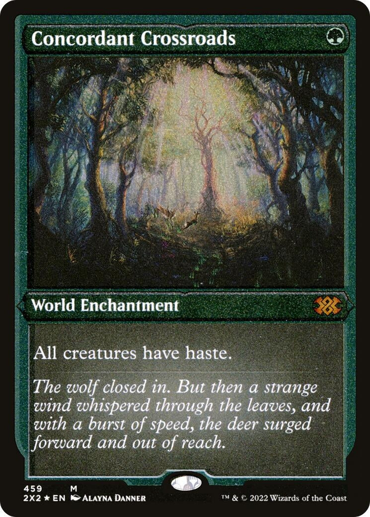 Image for Concordant Crossroads (Foil Etched) (459) (Double Masters 2022) - Magic: The Gathering