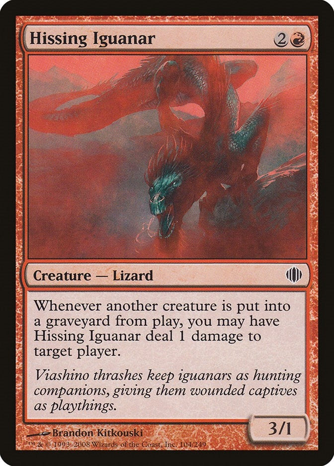 Image for Hissing Iguanar (104) (Shards of Alara) - Magic: The Gathering
