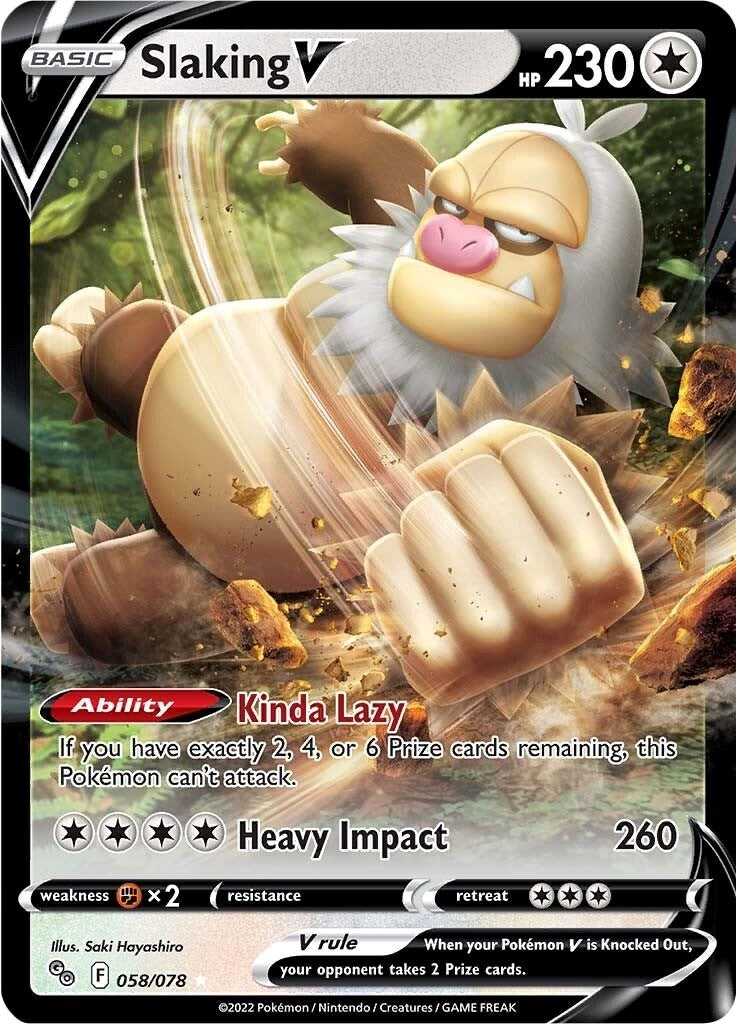 Image for Slaking V (058/078) (PGO) - Pokemon
