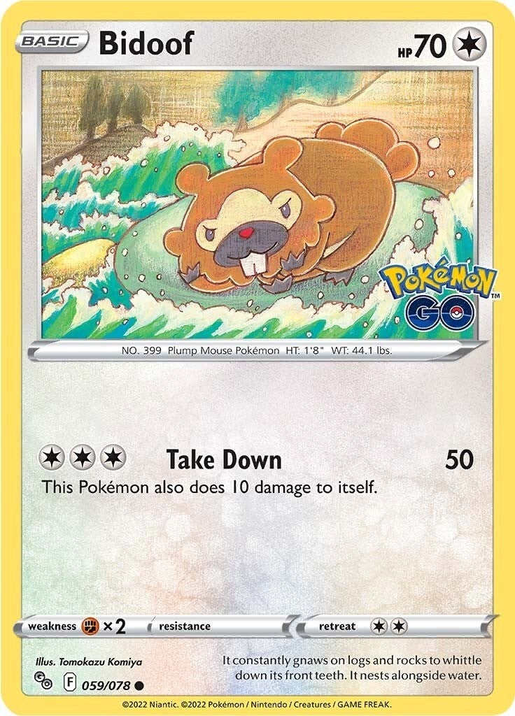 Image for Bidoof (059/078) (PGO) - Pokemon