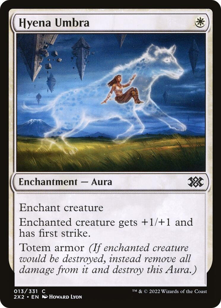 Image for Hyena Umbra (13) (Double Masters 2022) - Magic: The Gathering