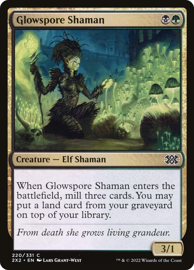 Image for Glowspore Shaman (220) (Double Masters 2022) - Magic: The Gathering