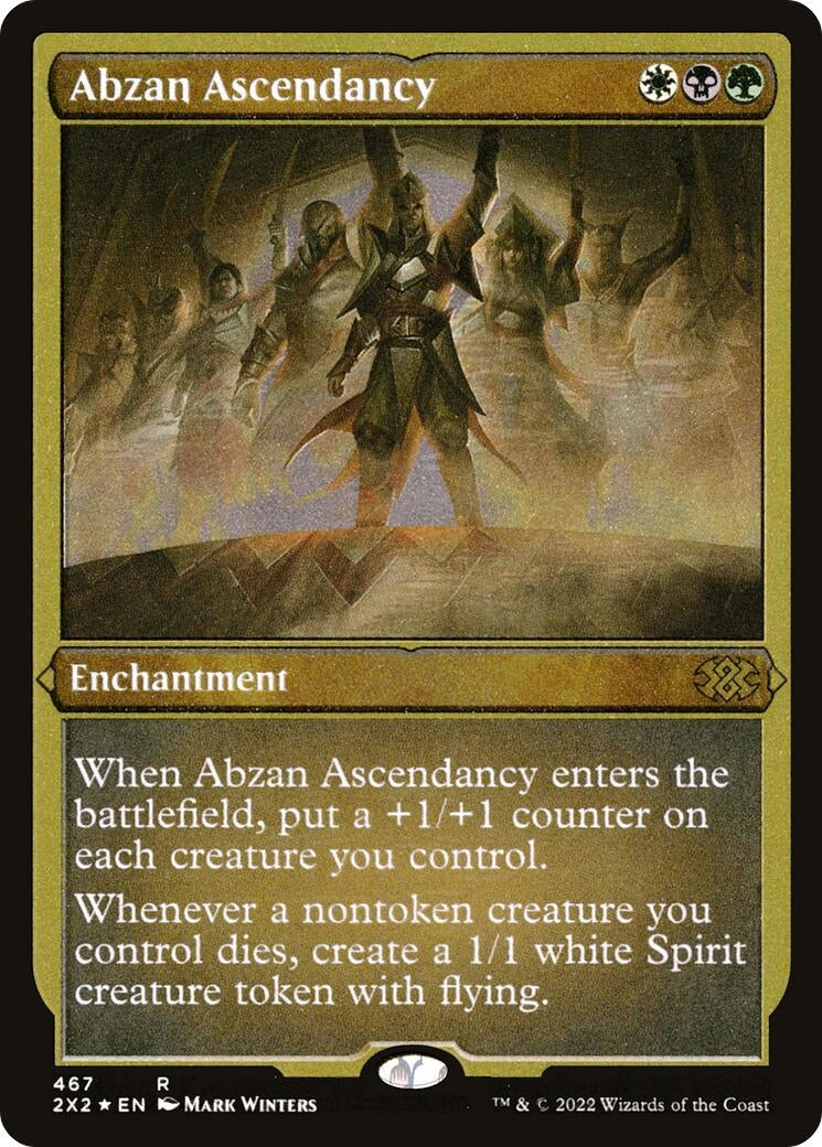 Image for Abzan Ascendancy (Foil Etched) (467) (Double Masters 2022) - Magic: The Gathering