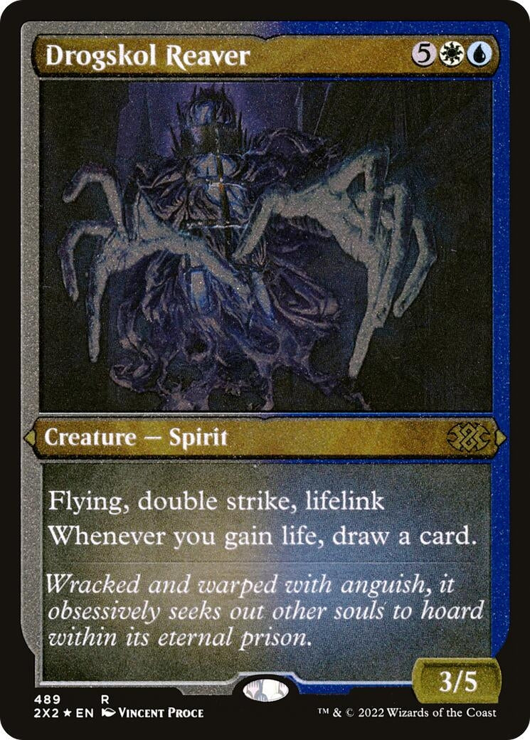 Image for Drogskol Reaver (Foil Etched) (489) (Double Masters 2022) - Magic: The Gathering
