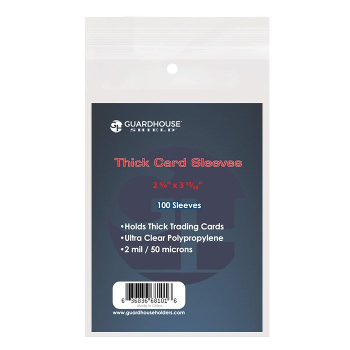 Image for Shield Sleeve for Thick Trading Cards (100-Pack) - Card Sleeves