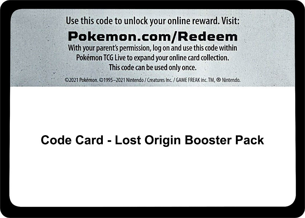 Image for Code Card - Lost Origin Booster Pack (SWSH11) - Pokemon