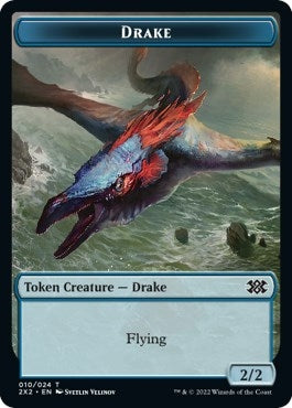 Image for Drake // Phyrexian Golem Double-Sided Token (10 // 21) (Double Masters 2022) - Magic: The Gathering