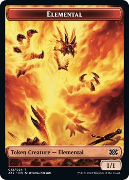 Image for Elemental // Vampire Double-Sided Token (13 // 9) (Double Masters 2022) - Magic: The Gathering