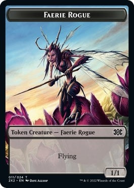 Image for Faerie Rogue // Angel Double-Sided Token (11 // 3) (Double Masters 2022) - Magic: The Gathering