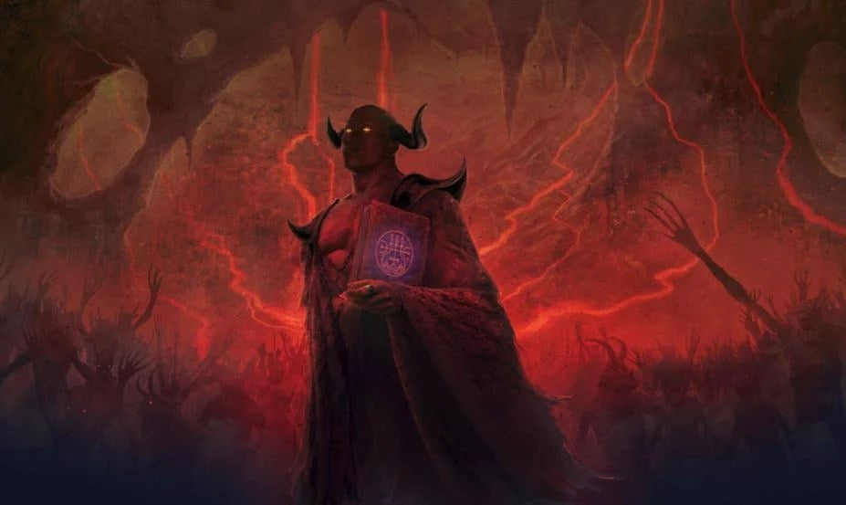 Image for GamerMats Playmat - Demonic (Premium White Stitched) - Playmats