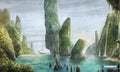 Image for GamerMats Playmat - Island (Premium Black Stitched) - Playmats