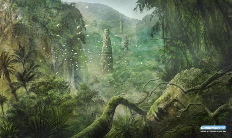 Image for GamerMats Playmat - Forest (Premium Black Stitched) - Playmats