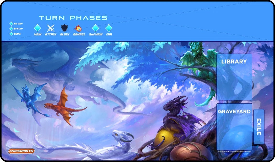 Image for GamerMats Playmat - Circle of Life with Magic Compatible Zones - Playmats