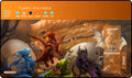 Image for GamerMats Playmat - Baby Dragons with Magic Compatible Zones (Premium Black Stitched) - Playmats