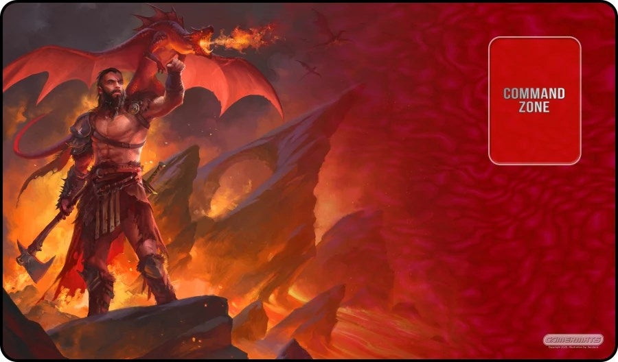 Image for GamerMats Playmat - Flame Keeper (Premium Black Stitched) - Playmats