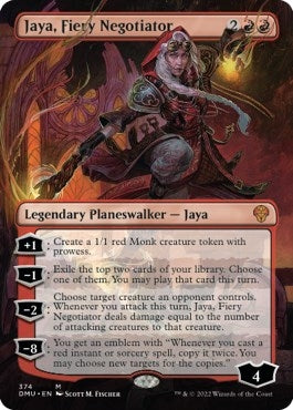 Image for Jaya, Fiery Negotiator (Borderless) (374) (Dominaria United) - Magic: The Gathering