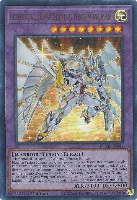 Image for Elemental HERO Shining Neos Wingman (POTE-EN041) (POTE) - YuGiOh