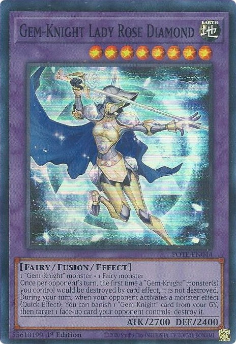 Image for Gem-Knight Lady Rose Diamond (POTE-EN044) (POTE) - YuGiOh