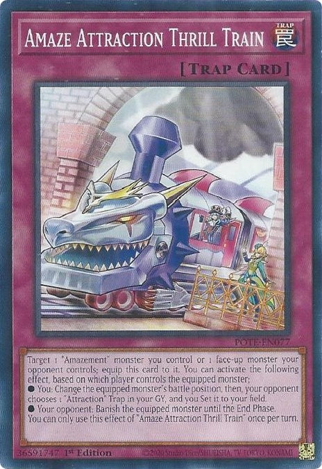 Image for Amaze Attraction Thrill Train (POTE-EN077) (POTE) - YuGiOh