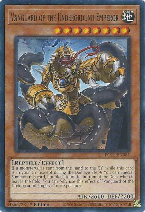Image for Vanguard of the Underground Emperor (POTE-EN081) (POTE) - YuGiOh