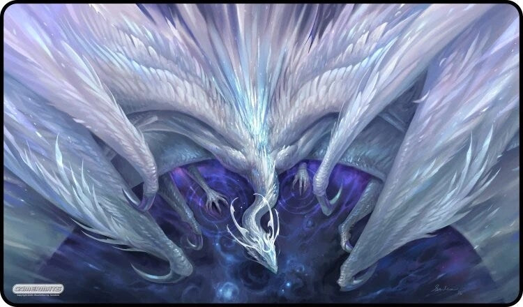 Image for GamerMats Playmat - White Crystal Dragon - Playmats