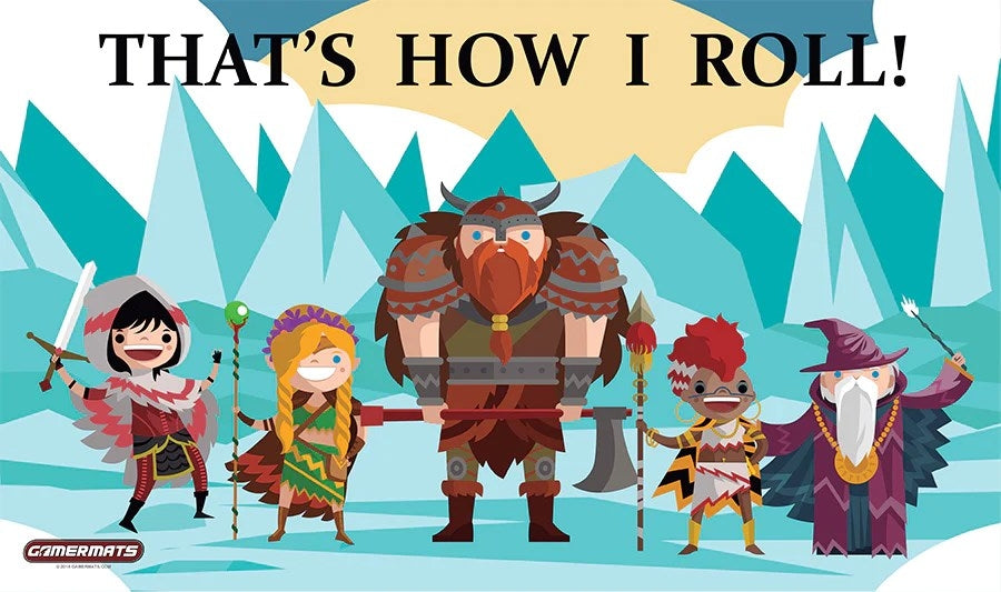 Image for GamerMats Playmat - That's How I Roll! (Premium White Stitched) - Playmats