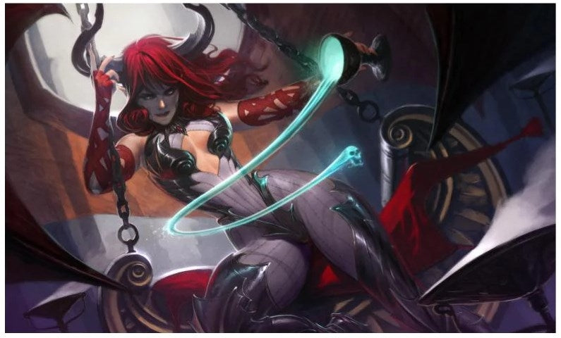 Image for GamerMats Playmat - Succubus (Premium White Stitched) - Playmats