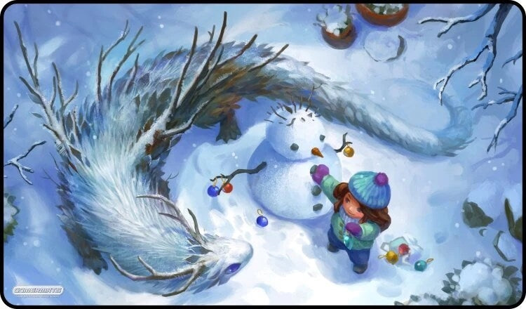 Image for GamerMats Playmat - Do You Wanna Build a Snowman (Premium White Stitched) - Playmats