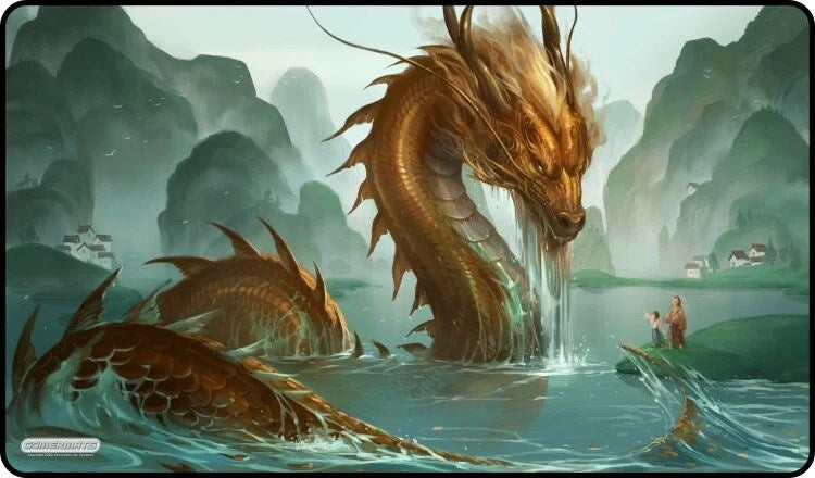Image for GamerMats Playmat - Noble Serpent (Premium Black Stitched) - Playmats