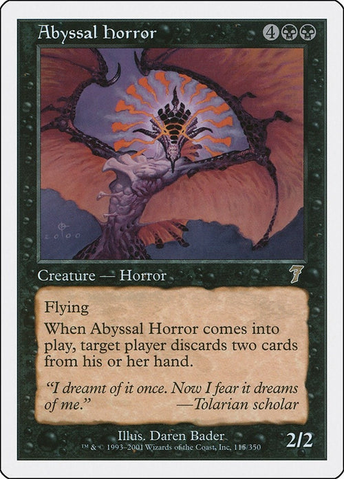 Image for Abyssal Horror (115) (7th Edition) - Magic: The Gathering