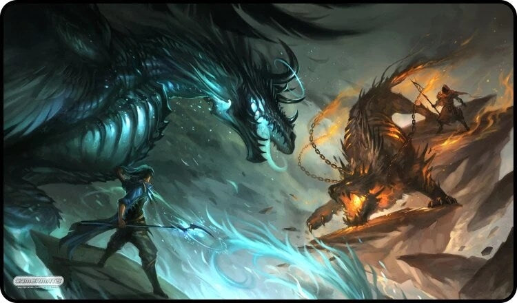 Image for GamerMats Playmat - Mage Battle (Premium White Stitched) - Playmats