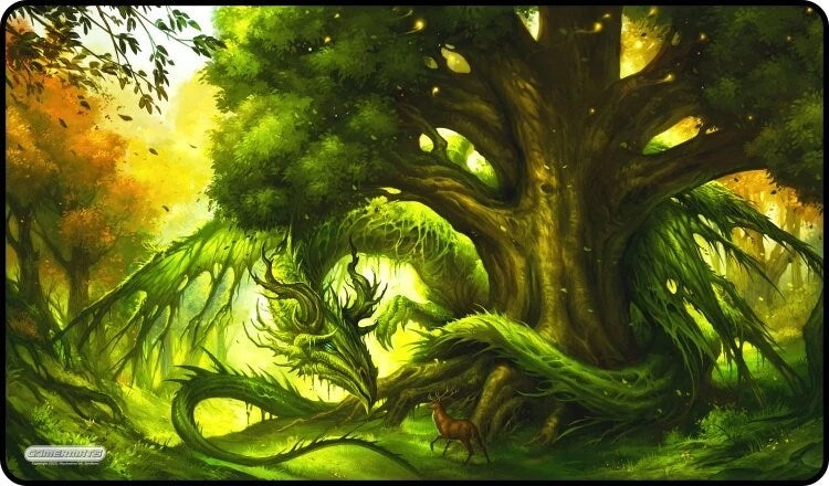 Image for GamerMats Playmat - Keeper of the Forest (Premium White Stitched) - Playmats