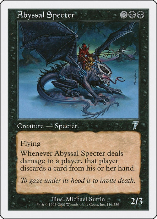 Image for Abyssal Specter (116) (7th Edition) - Magic: The Gathering