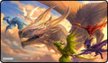 Image for GamerMats Playmat - Baby Dragons Flight Lessons (Premium Black Stitched) - Playmats