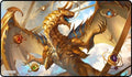 Image for GamerMats Playmat - Elder Artifact Dragon (Premium Black Stitched) - Playmats