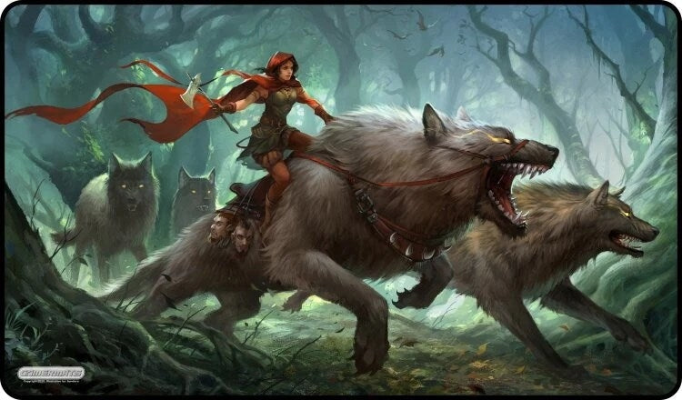 Image for GamerMats Playmat - Dark Red Riding Hood - Playmats