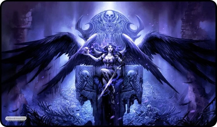 Image for GamerMats Playmat - Dark Angel (Premium White Stitched) - Playmats