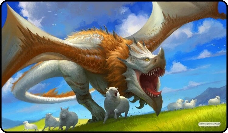 Image for GamerMats Playmat - Chasing Sheep (Premium White Stitched) - Playmats