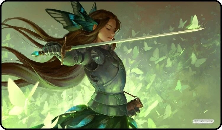 Image for GamerMats Playmat - Butterfly Sword (Premium Black Stitched) - Playmats