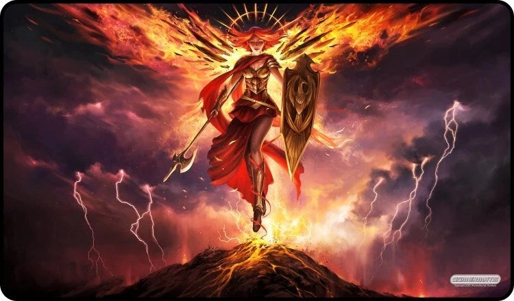 Image for GamerMats Playmat - Angel of the Mountain (Premium Black Stitched) - Playmats