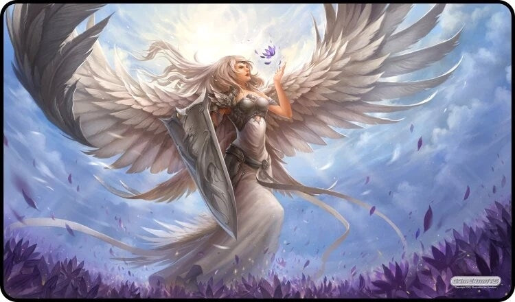 Image for GamerMats Playmat - Angel in White (Premium White Stitched) - Playmats
