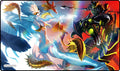 Image for GamerMats Playmat - Light vs Dark (Premium Black Stitched) - Playmats