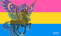 Image for GamerMats Playmat - Pansexual Unicorn Flag - Playmats