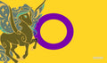 Image for GamerMats Playmat - Intersex Unicorn Flag (Premium White Stitched) - Playmats