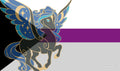 Image for GamerMats Playmat - Demisexual Unicorn Flag (Premium White Stitched) - Playmats