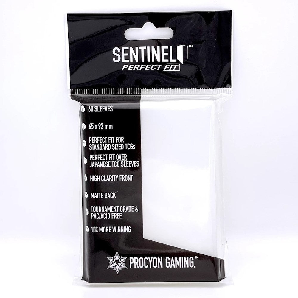 Image for Sentinel Perfect Fit Sleeves - Clear (60-Pack) - Card Sleeves
