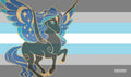 Image for GamerMats Playmat - Demiboy Unicorn Flag (Premium White Stitched) - Playmats