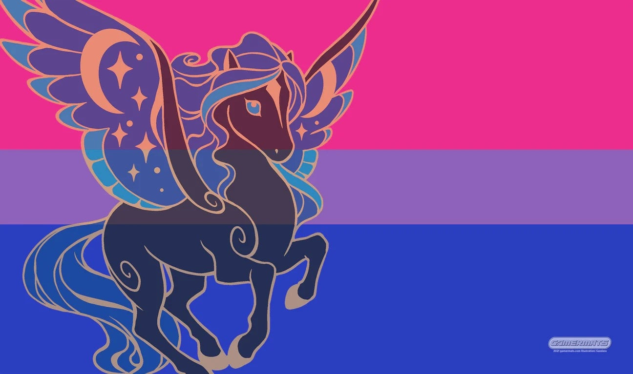 Image for GamerMats Playmat - Bisexual Unicorn Flag - Playmats